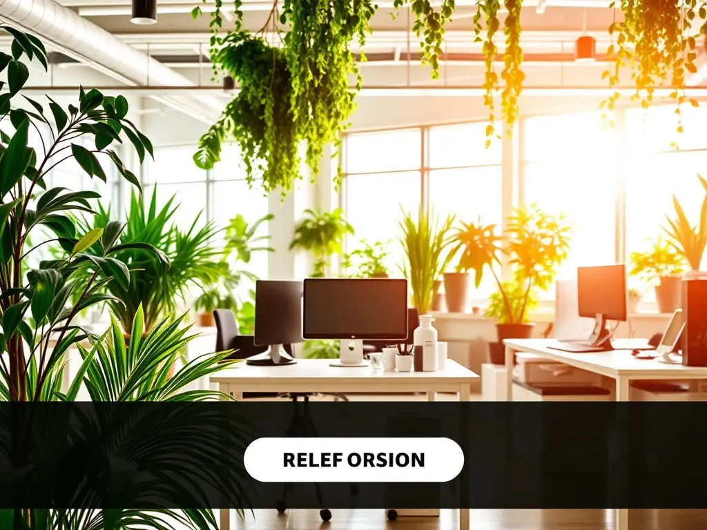 An Instagram photo ad showcasing a new product launch in a modern workspace.