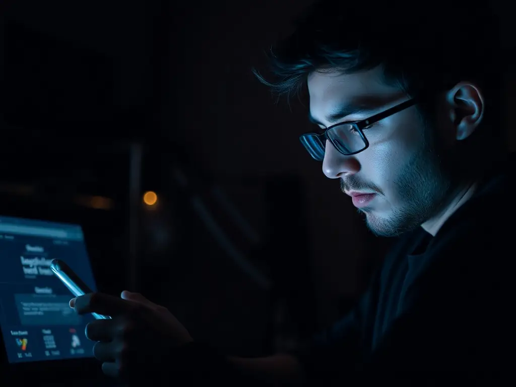 A developer working on a mobile app interface, illustrating the app's features and user interactions.