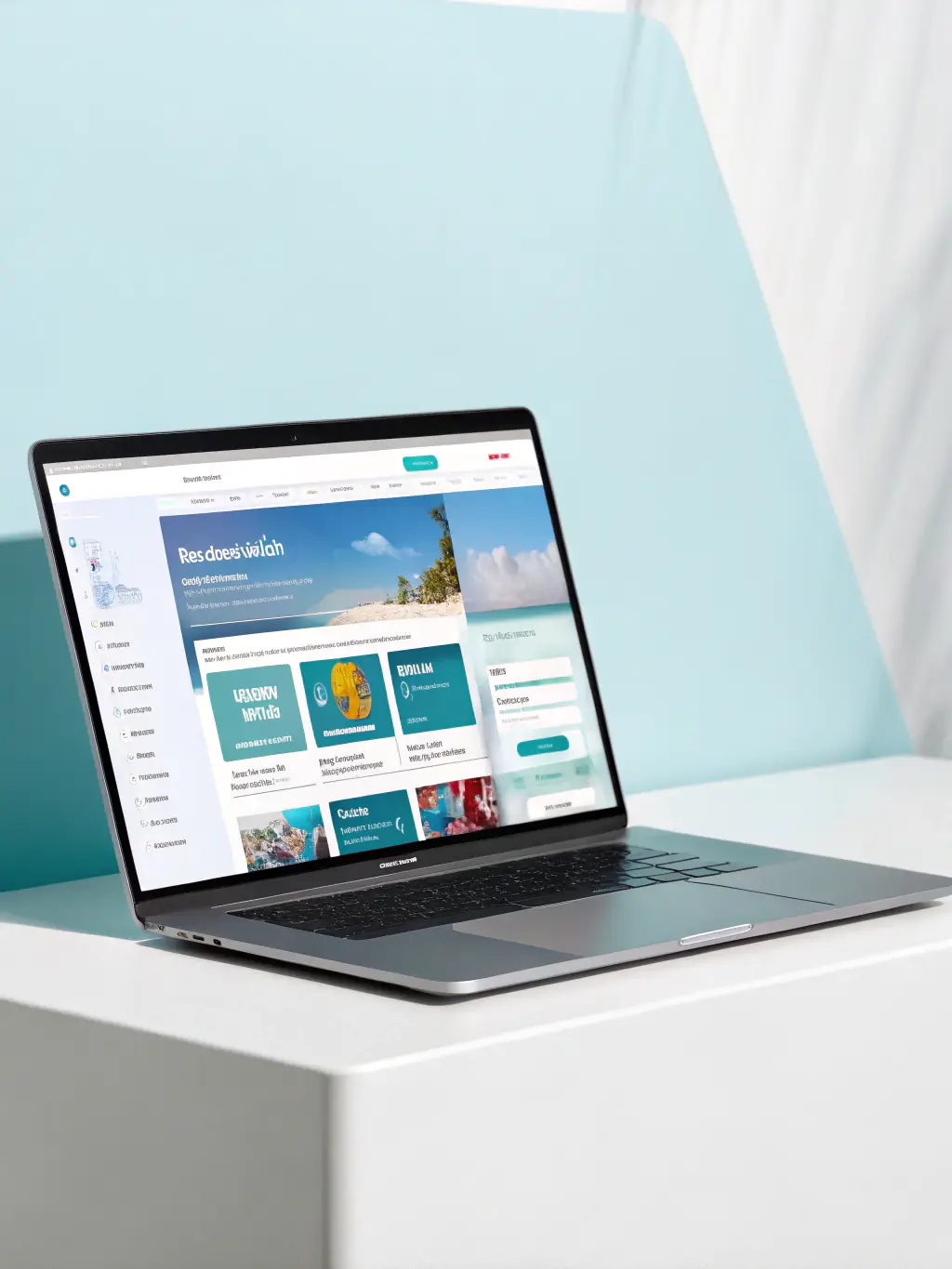 A high-quality photo of a clean, modern website design showcasing a user-friendly interface, reflecting ITIMPRESS's commitment to excellent web design.